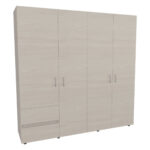 Closet Dassel Niebla Blanco 200x200x52cm - Imagen 5