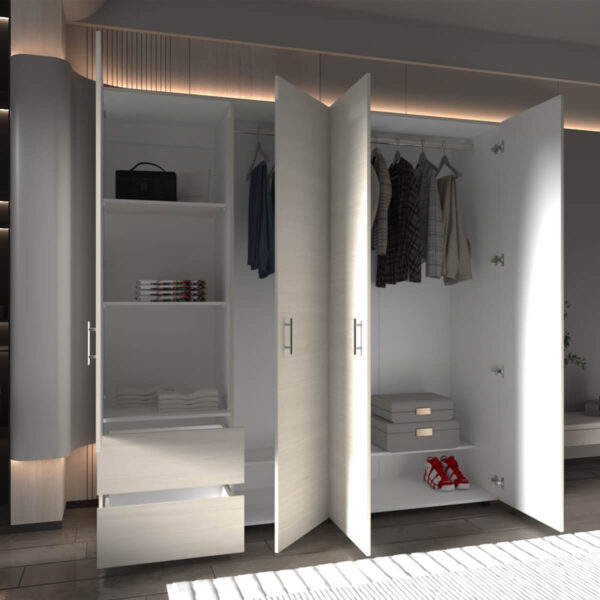 Closet Dassel Niebla Blanco 200x200x52cm - Imagen 3