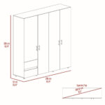 Closet Dassel Niebla Blanco 200x200x52cm - Imagen 8