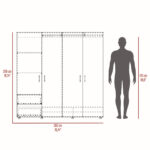 Closet Dassel Niebla Blanco 200x200x52cm - Imagen 9