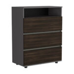 Cajonera Houck Plomo Nogal