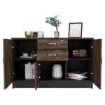 Gabinete Archivador Home Office Milan Wengue