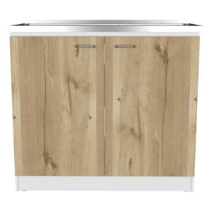 Mueble Inferior de Cocina Nápoles Blanco Duna Mesón Derecho