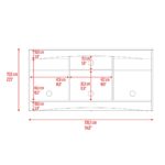 Mesa para TV Fiorenzi 55 Nogal Wengue - Imagen 7