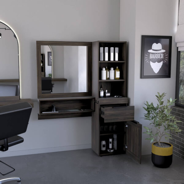 Tocador para Barberia Motown Nogal Europeo - Imagen 3