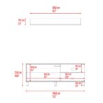Rack Para TV Bryce 55 Blanco Fresno - Imagen 10