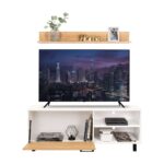 Rack Para TV Bryce 55 Blanco Fresno - Imagen 4