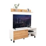 Rack Para TV Bryce 55 Blanco Fresno - Imagen 6