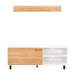 Rack Para TV Bryce 55 Blanco Fresno - Imagen 5