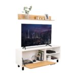 Rack Para TV Bryce 55 Blanco Fresno - Imagen 8