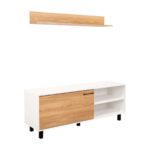 Rack Para TV Bryce 55 Blanco Fresno - Imagen 7