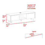 Repisa para TV Glen 125 Fresno - Imagen 7