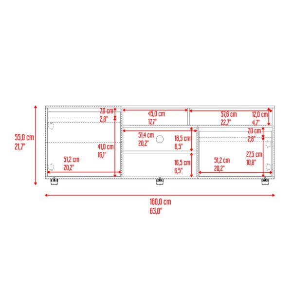 Rack para TV Pino 65 Fresno Europeo - Imagen 9
