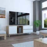Rack para TV Acacia Rovere Blanco - Imagen 2