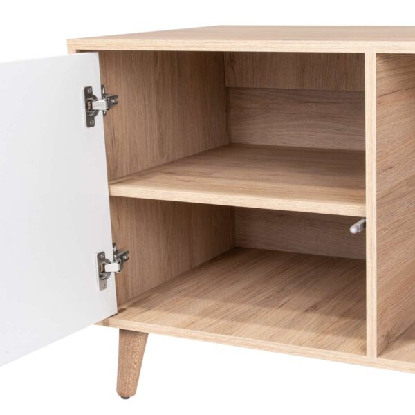 Rack para TV Acacia Rovere Blanco - Imagen 7