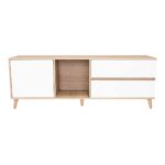 Rack para TV Acacia Rovere Blanco