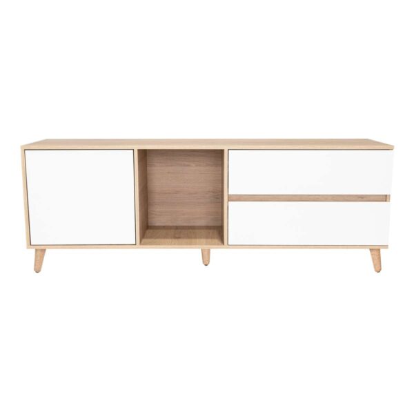 Rack para TV Acacia Rovere Blanco - Imagen 1