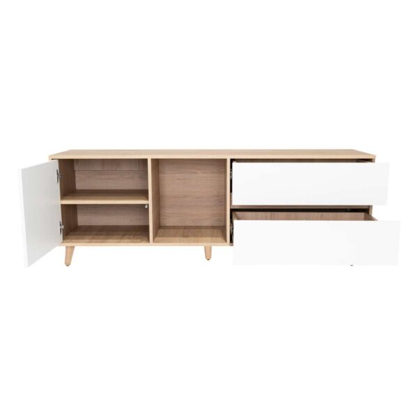 Rack para TV Acacia Rovere Blanco - Imagen 5