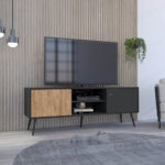 Rack para TV 65 Funes Wengue Miel - Imagen 2