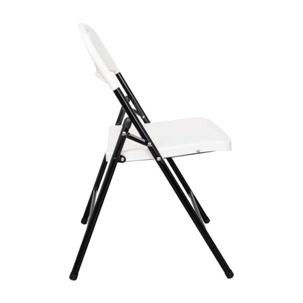 Silla Plegable Blanca 79x39x41cm - Imagen 2