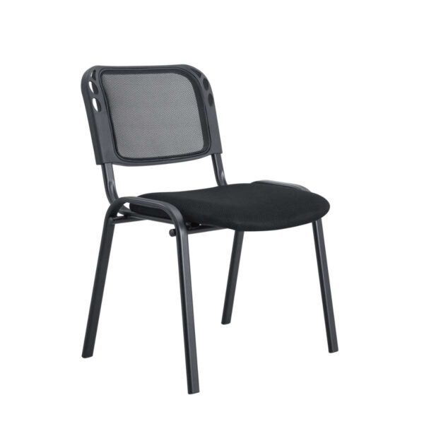 Silla Interlocutura Malla Negro - Imagen 1