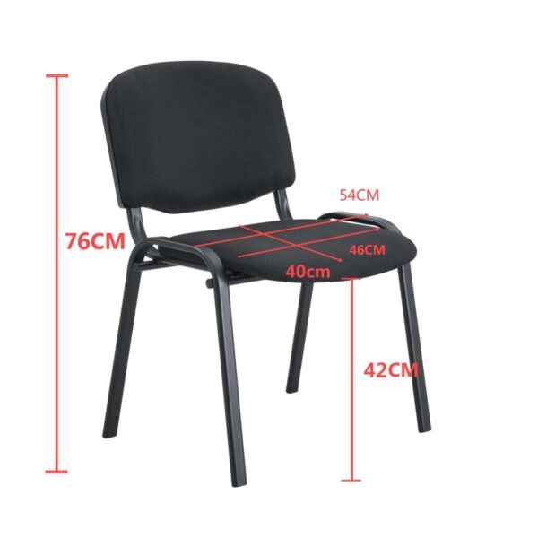 Silla Interlocutura sin Brazo Negro - Imagen 5