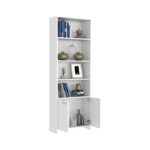Biblioteca Lisa Blanco con Puertas 180cm